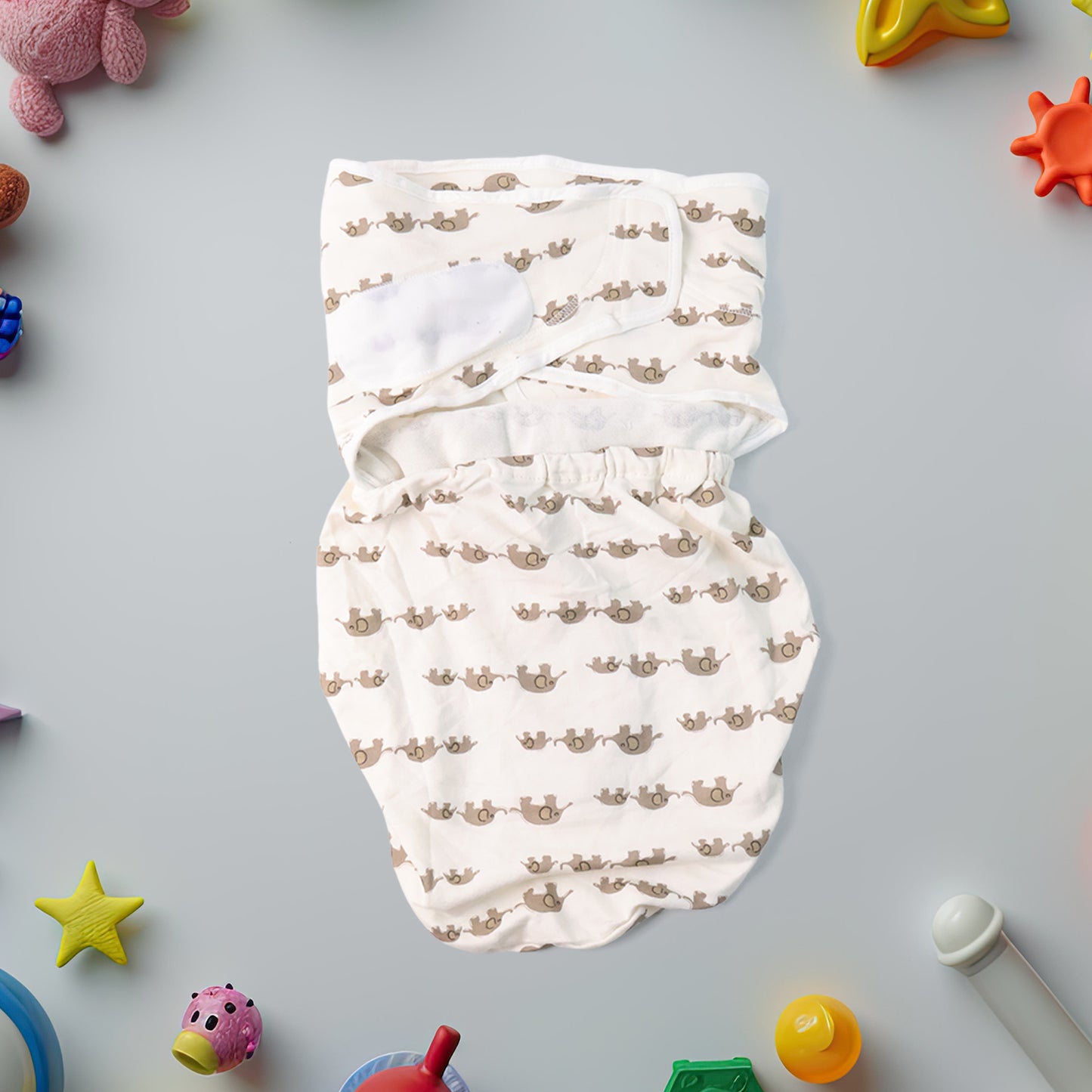 Soft Cotton Adjustable Baby Swaddle Wrap For Newborns (1 Pc) - Happy Price - Image 6
