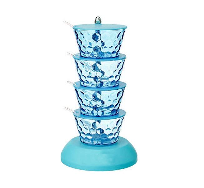 4 In 1 Multipurpose 360 Degree Rotating Pickle Rack Container For Kitchen - Happy Price - Image 1