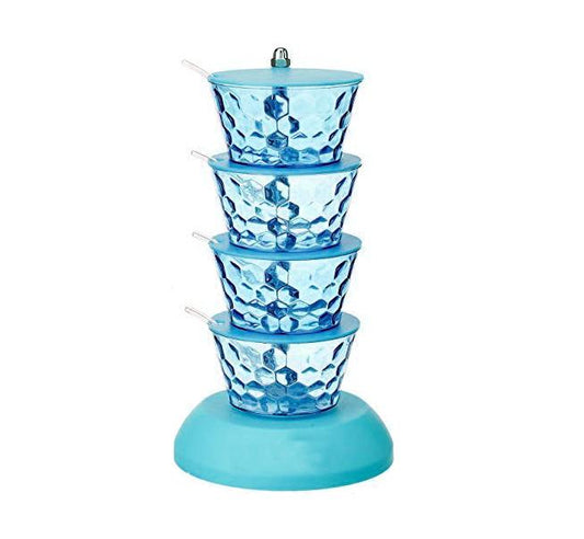 4 In 1 Multipurpose 360 Degree Rotating Pickle Rack Container For Kitchen - Happy Price - Image 1
