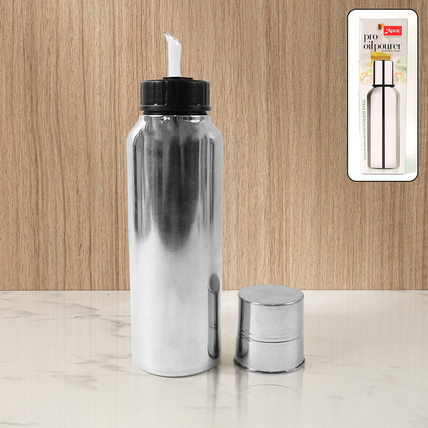 Apex Pro Stainless Steel Oil Pourer  750ml (1 Pc) - Happy Price - Image 2