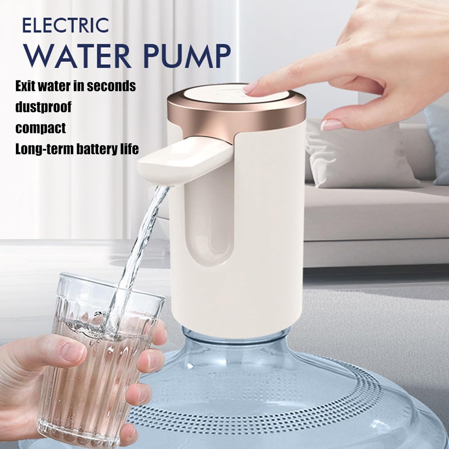 USB Rechargeable Water Dispenser Pump for 20 Litre Bottles (1 Pc)