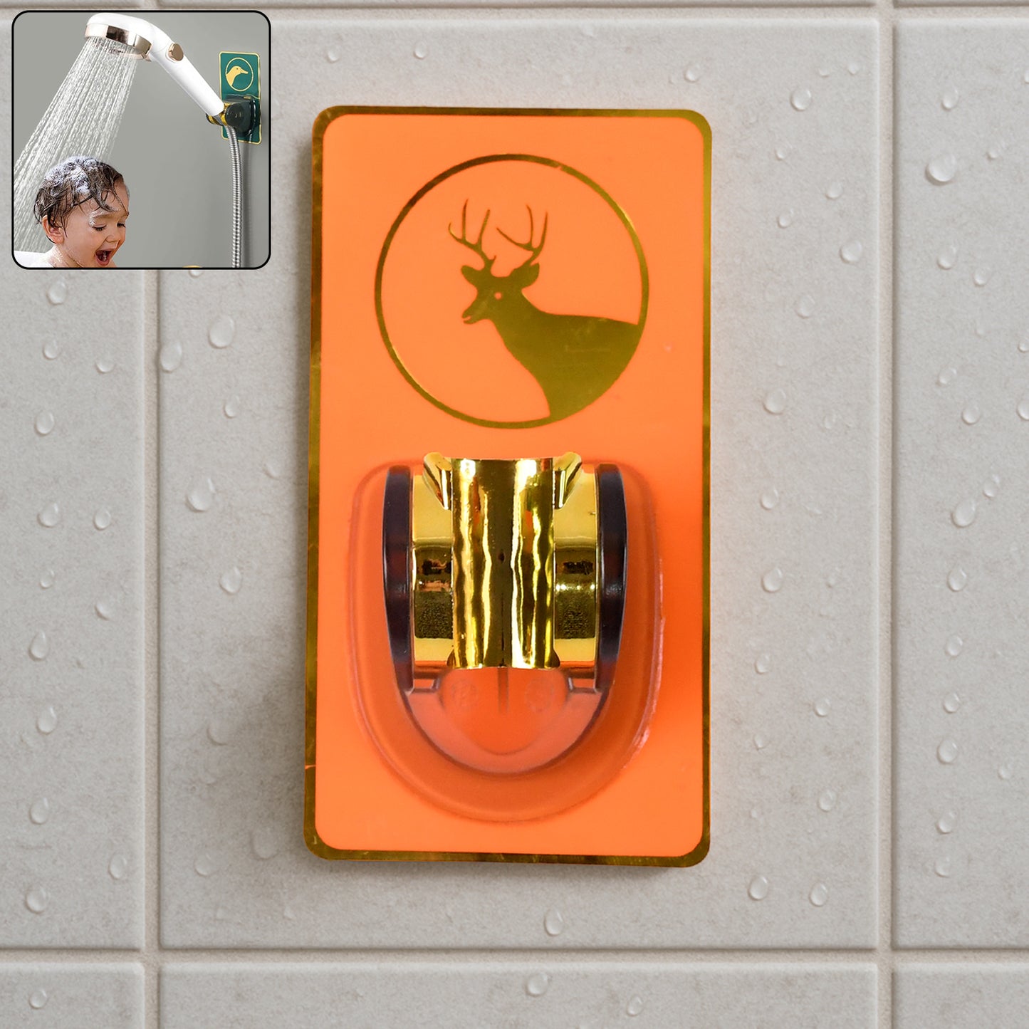 Self-adhesive Adjustable Shower Head Holder (1 Pc) - Happy Price - Image 2