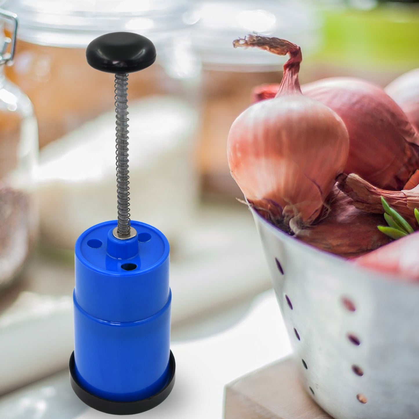 Onion Vegetable Hand Press Cutting Chopper (1 Pc  Mix Color) - Happy Price - Image 2
