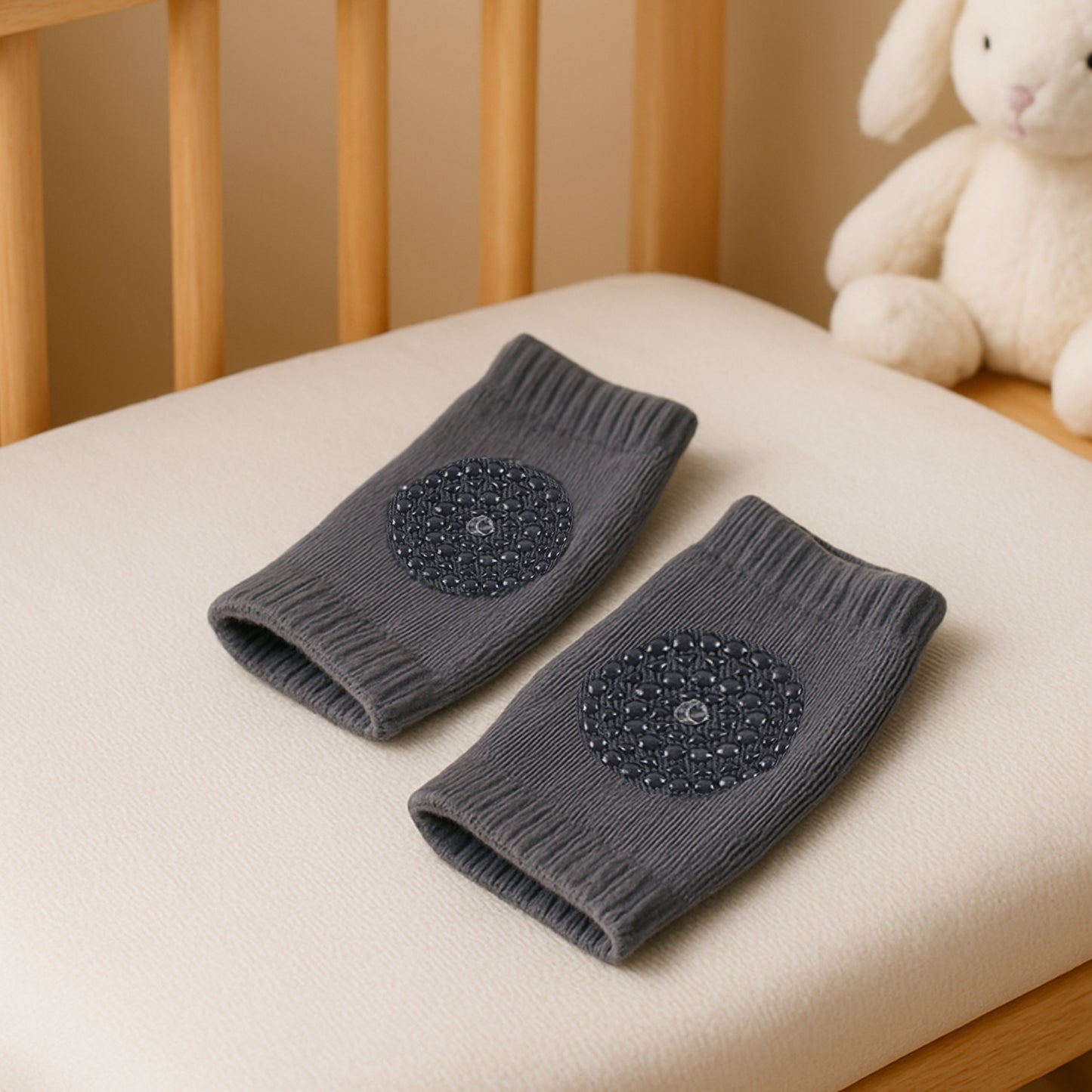 Dark Grey Toddler Wool Knit Leg Warmer (Knee Guard) - Happy Price - Image 6