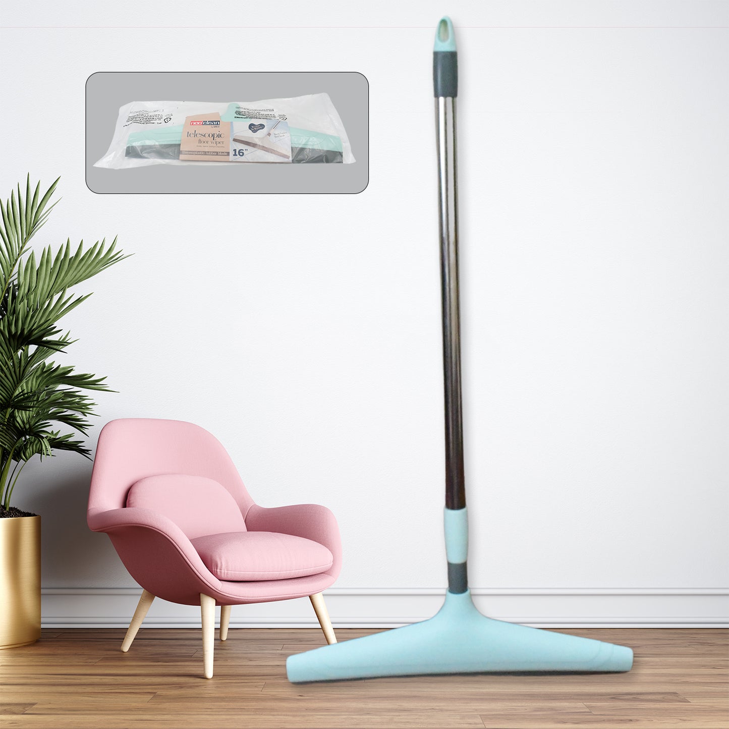 Ganesh Telescopic Bathroom Wiper 12 Inch (30 Cm) - Happy Price - Image 2
