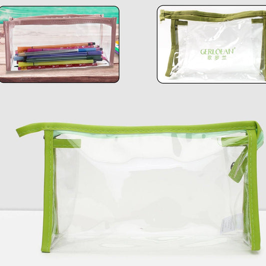 Transparent Zipper Closing Pouch (1 Pc) - Happy Price - Image 1