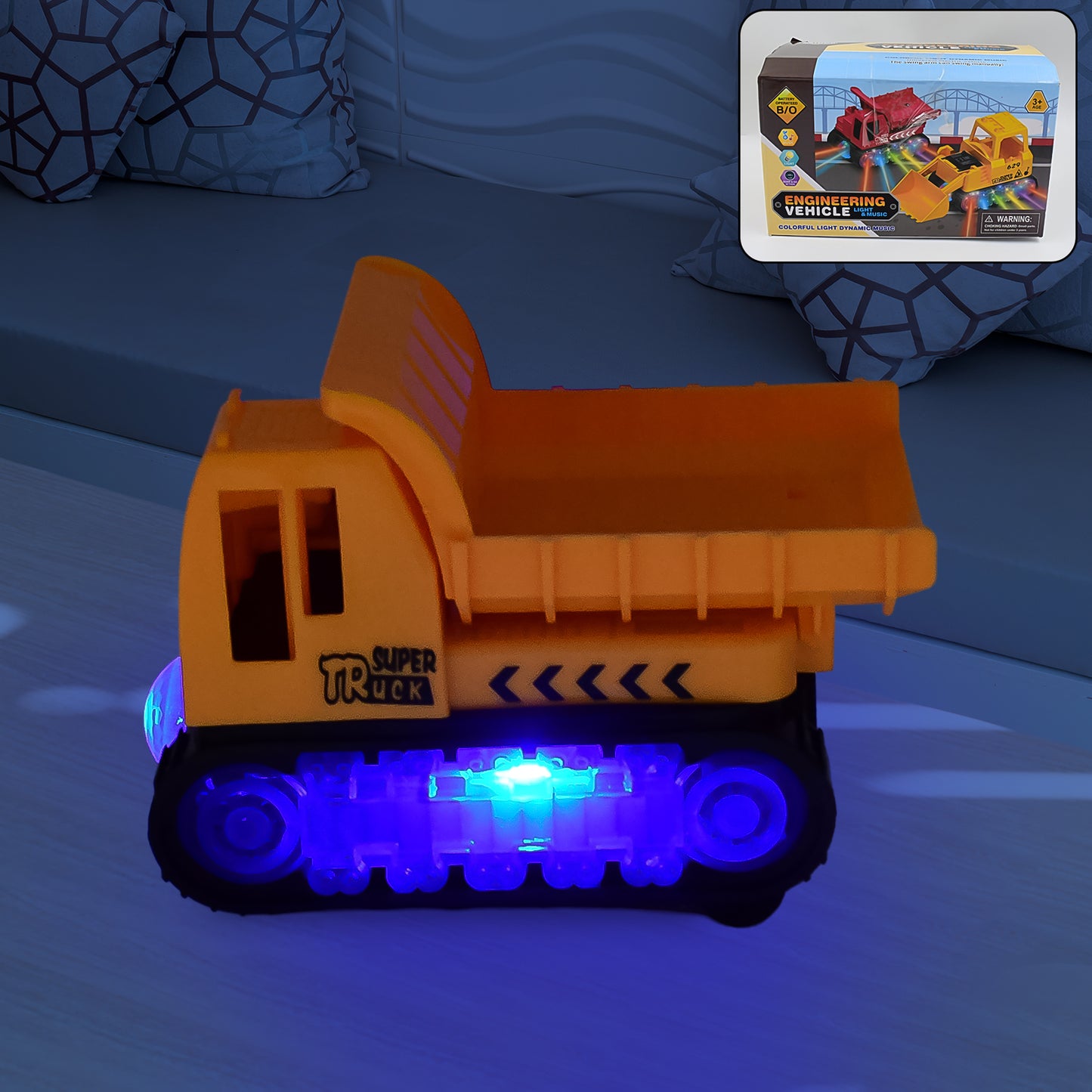 Engineering Vehicletoys For Kids - Self-driving Super Dump Truck Toy  Self-driving Trucks Engineering Truck Electric Vehicle Toys Boys Birthday Gift Toys (1 Pc) - Happy Price - Image 2