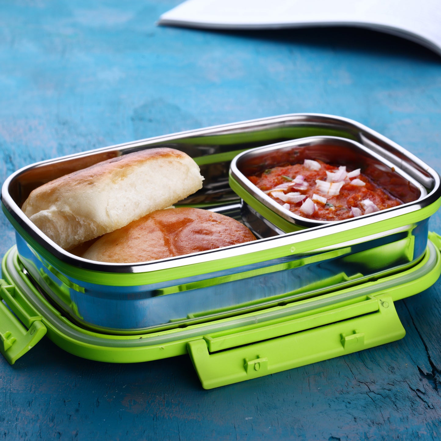 Ganesh Junior Stainless Steel Lunch Pack For Office  School Use - Happy Price - Image 6