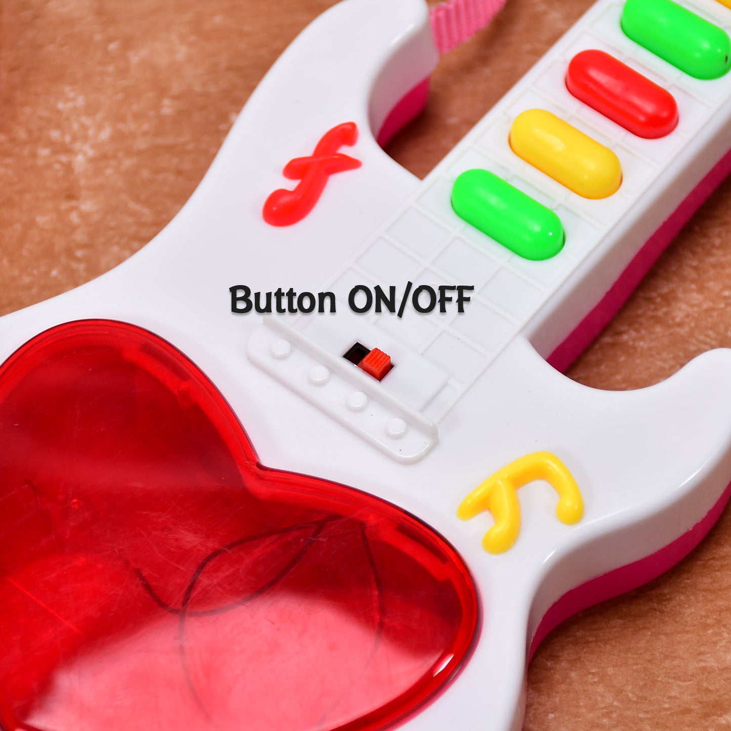 Battery Operated Musical Instruments Mini Guitar Toys And Light For 3+years Old Kids. - Happy Price - Image 6