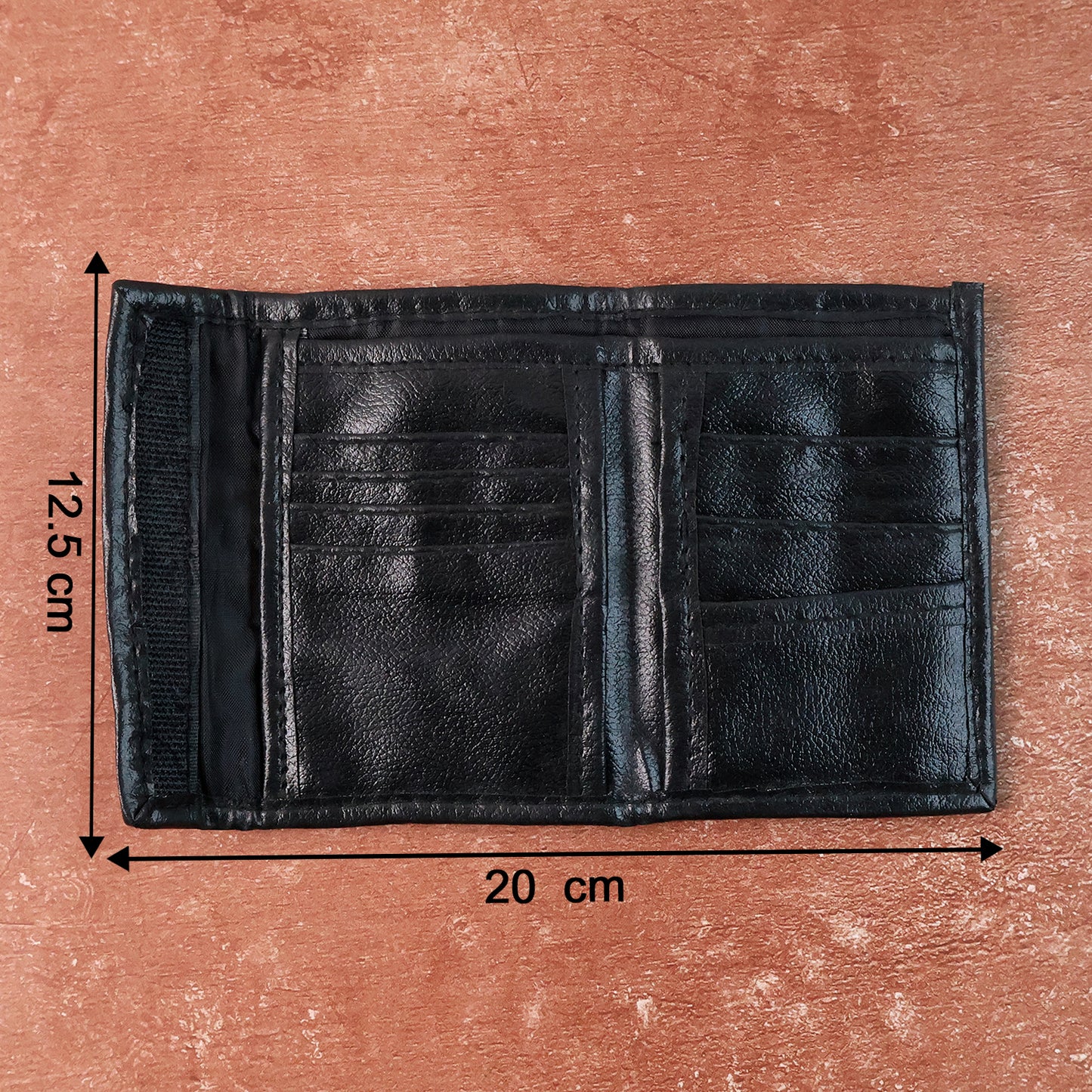 Genuine Leather Bi-Fold Wallet for Men - Slim Card Holder with Multiple Slots
