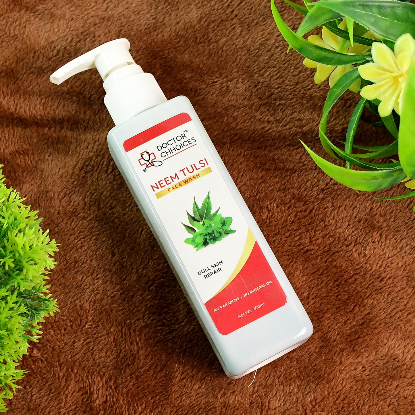 Doctor Chhoices Neem Tulsi Face Wash 200ml for Acne & Oil Control