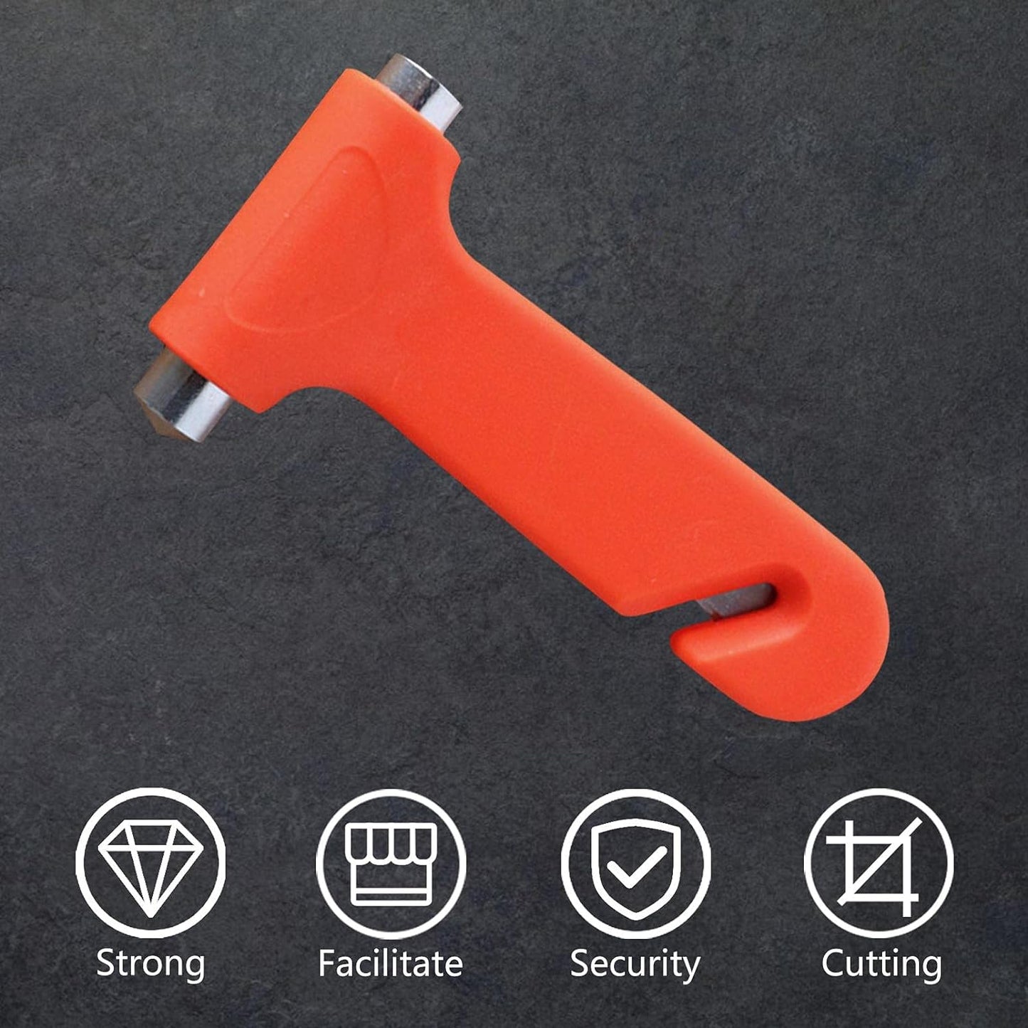Car Safety Hammeremergency And Rescue Toolcar Window Breaker And Seatbelt Cuttersafety Hammer Emergency Rescue Toolcar Window Breaking Seat Belt Cutter (1 Pc) - Happy Price - Image 6
