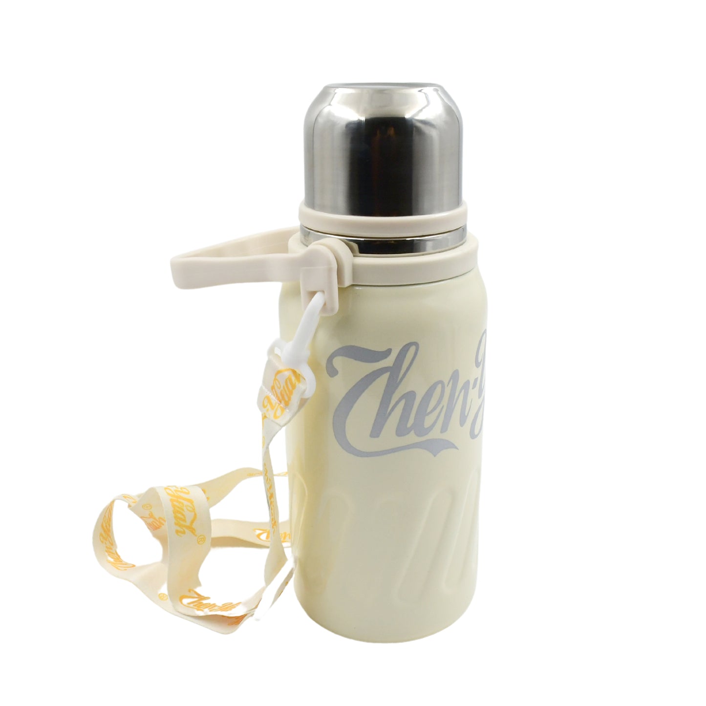 Stainless Steel Vacuum Insulated Water Bottle  Leak Proof Flask For Tea Coffee  Reusable Water Bottle With Hanging Strap  Bottle For Hot  Cold Drinks Wide Mouth Water Flask (900 Ml) - Happy Price - Image 4