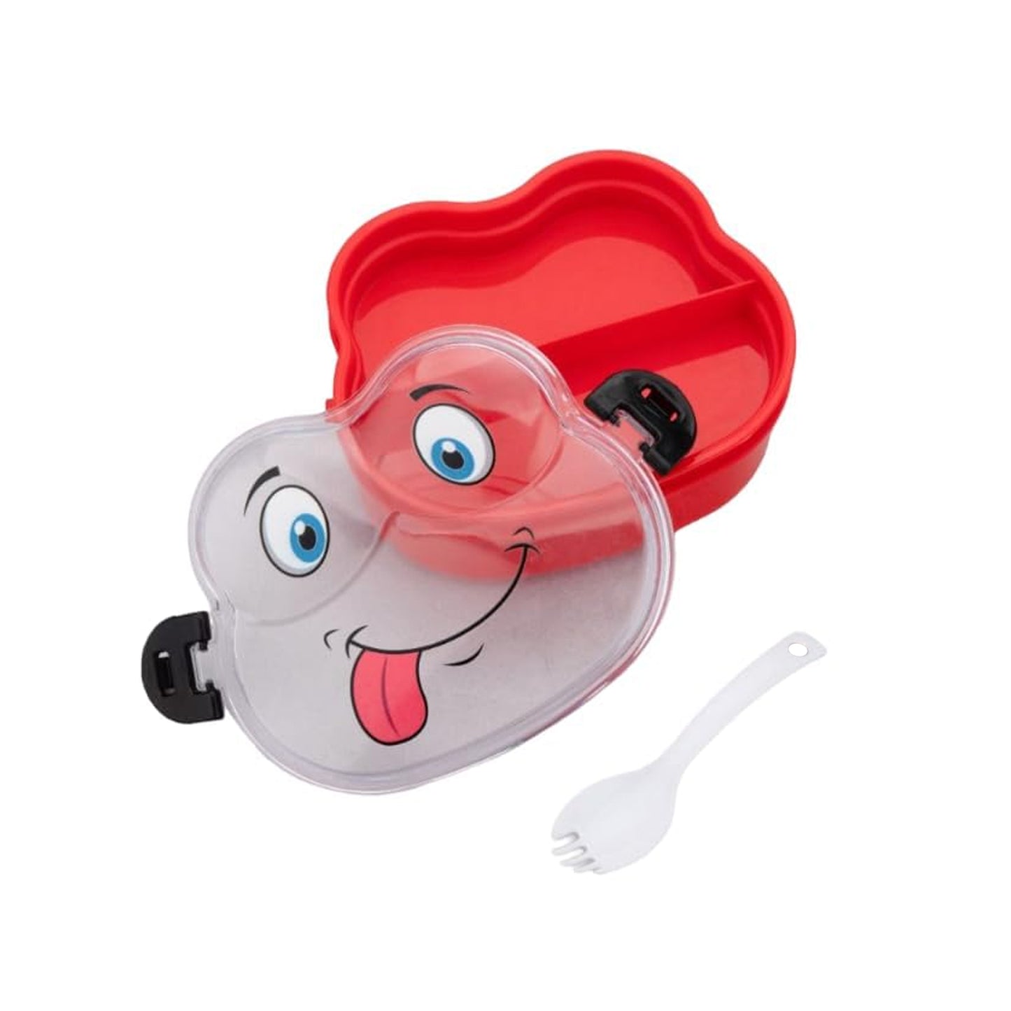 Double Layer Froggy Shape Lunch Box With Spoon (1 Pc  Mix Color) - Happy Price - Image 4