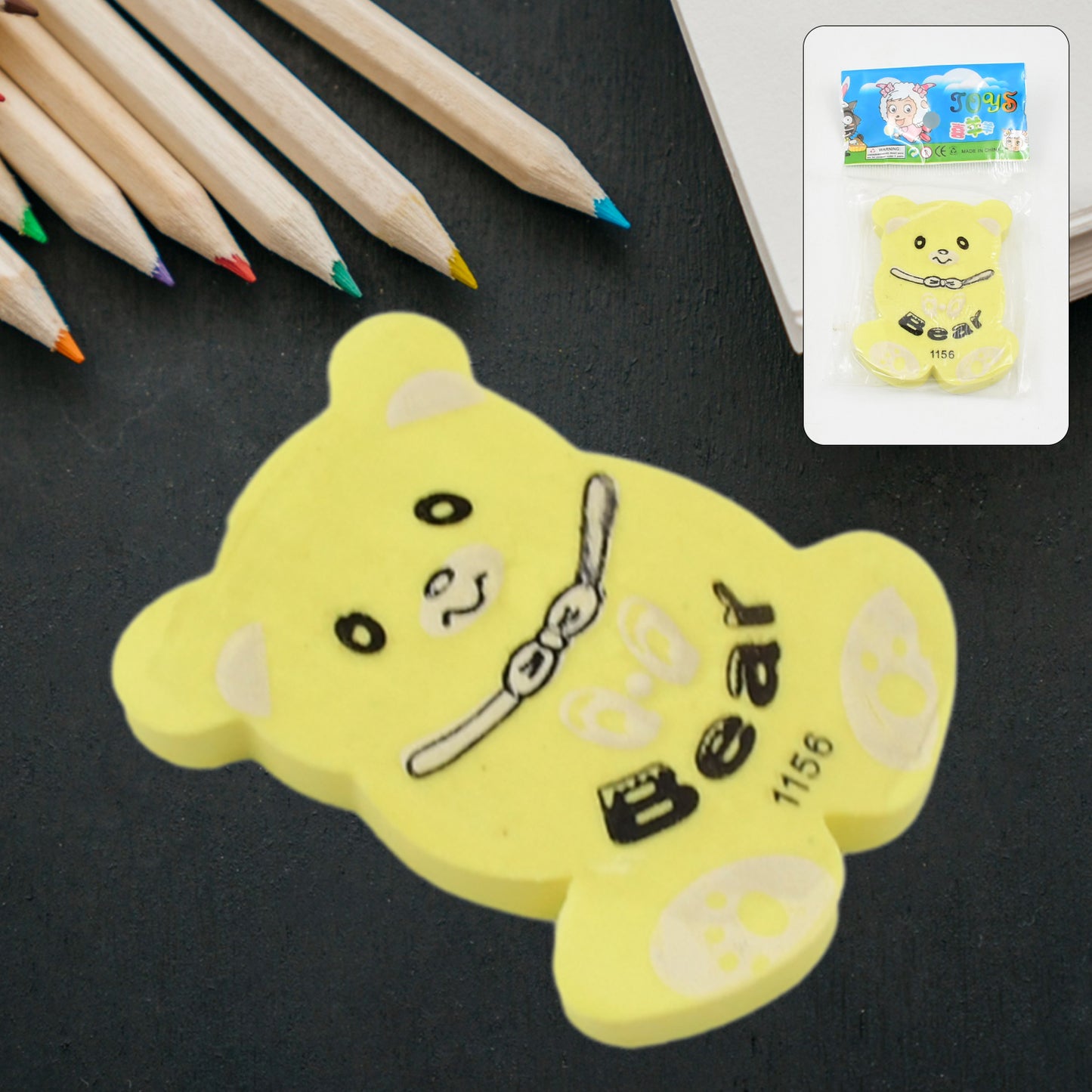 Cartoon Design Eraser (1 Pc  Mix Design) - Happy Price - Image 2