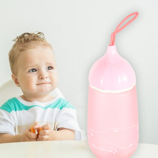 Unique Shape Premium Plastic Water Bottle With Dori Easy To Carry Leakproof Bpa-free Water Plastic Water Bottle For Children Home School (1 Pc  550 Ml) - Happy Price - Image 1