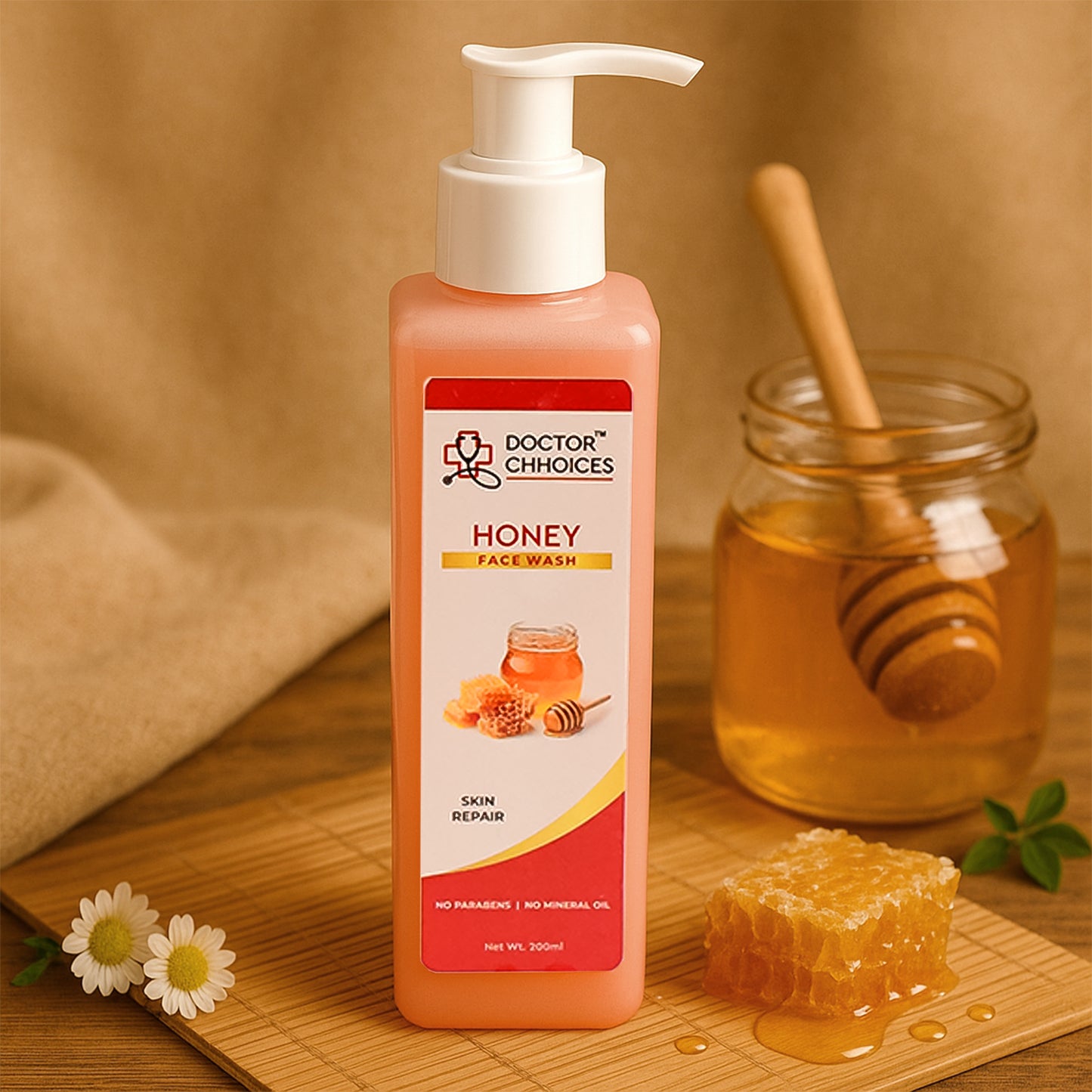 Honey Face Wash for Dry & Sensitive Skin - 200ml (1 Pc)