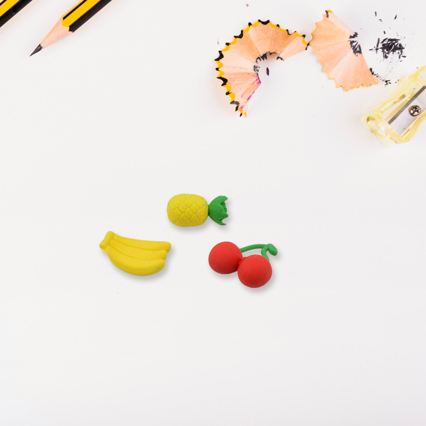 Mix Design Fancy  Stylish Colorful Erasers (1 Set  3 Pc Set) - Happy Price - Image 5