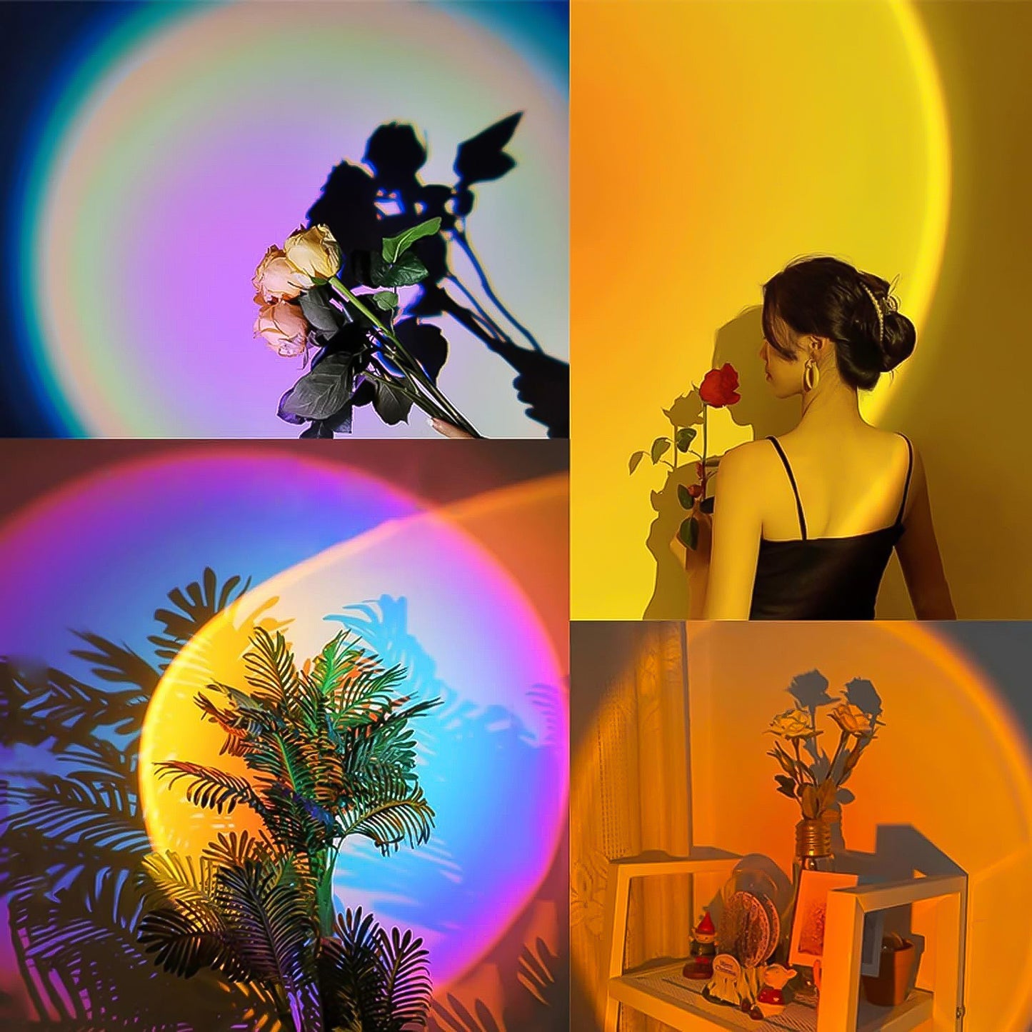 4 Colors Sunset Lamp Sunset Projection Lamp Led Night Lights - Happy Price - Image 8