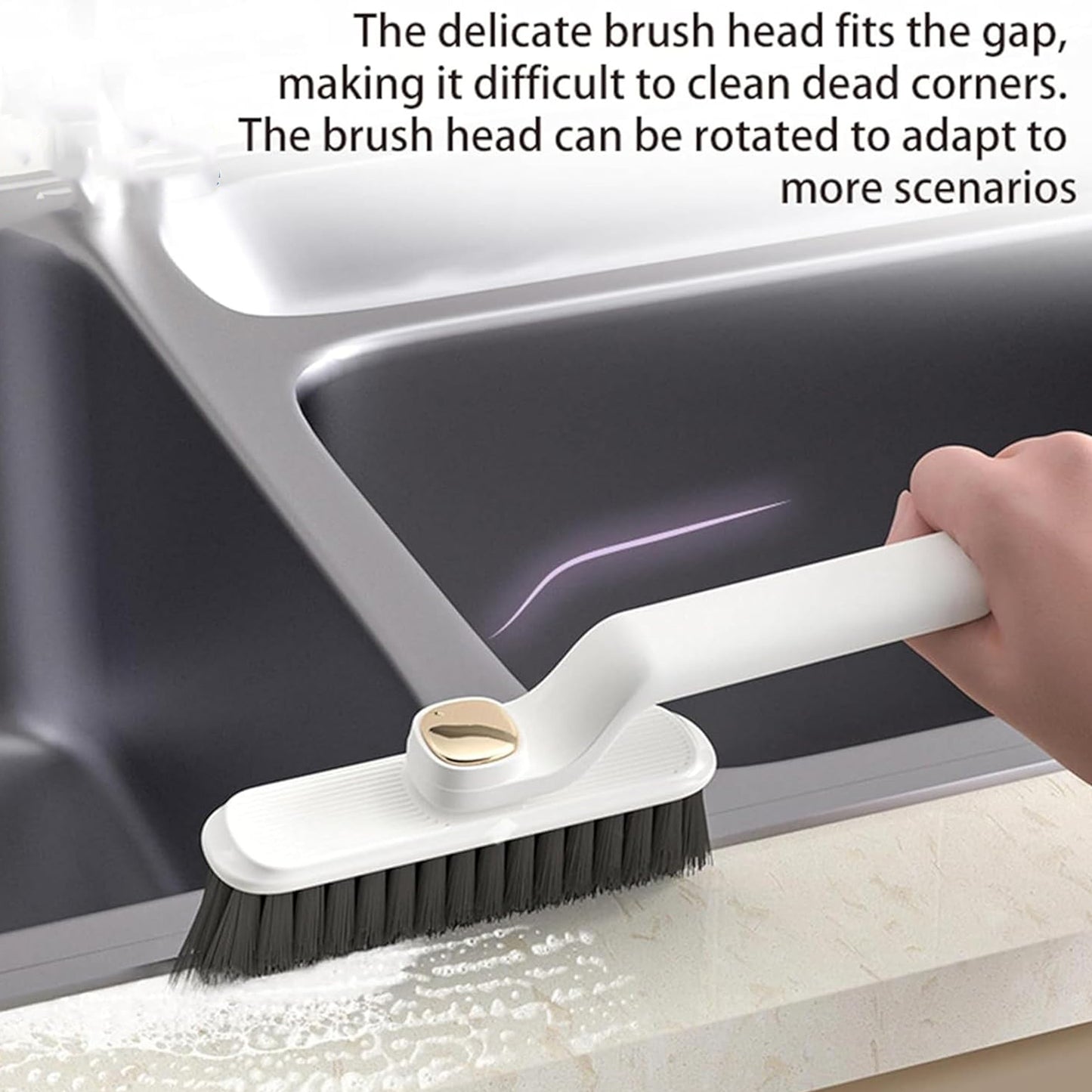 Multi-function 360 Rotating Crevice Floor Cleaning Brush (1 Pc) - Happy Price - Image 3