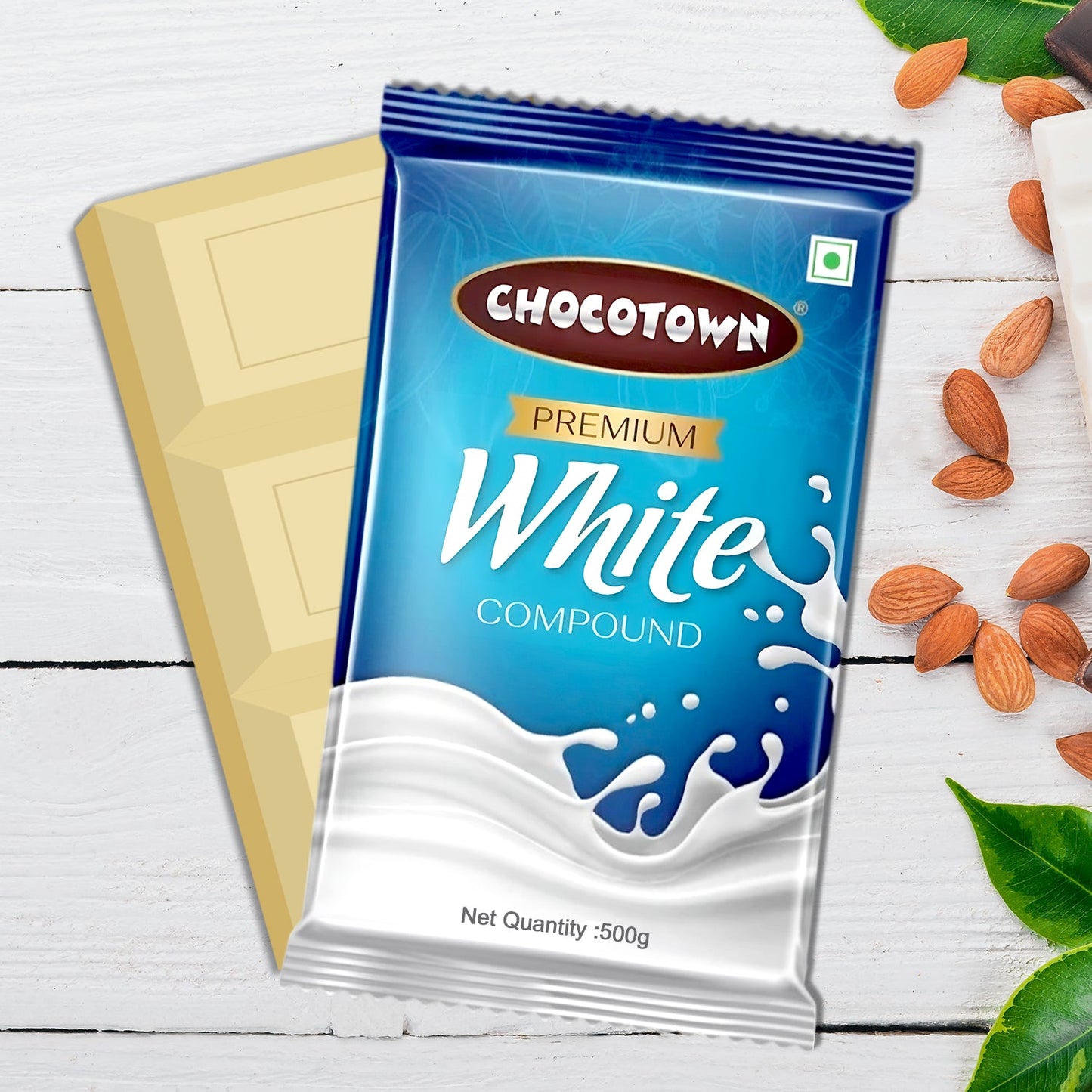 Chocotown Premium White Choco Compound Slab 500gm - Happy Price - Image 4