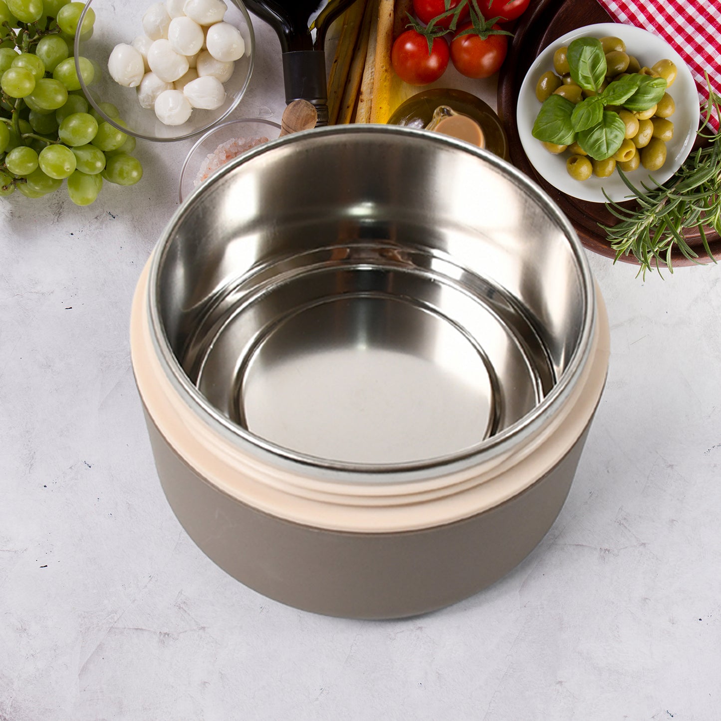 Ganesh Cresta Food Insulated Airtight Leak-proof Lunch Box With Spoon For Office School Picnic (1pc) - Happy Price - Image 2