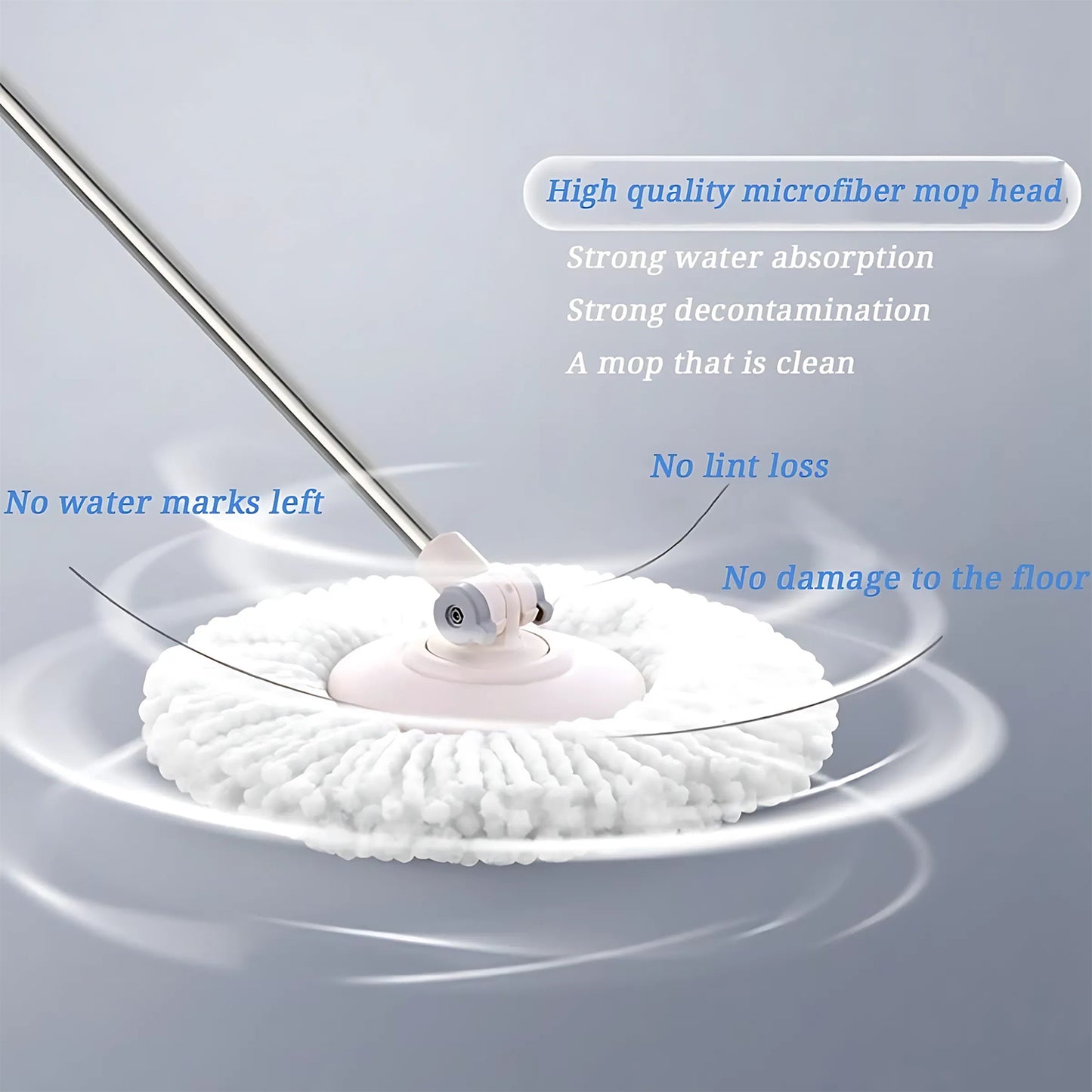 Microfiber Spin Mop Refill Head 360 Rotating Mop (1 Pc) - Happy Price - Image 6