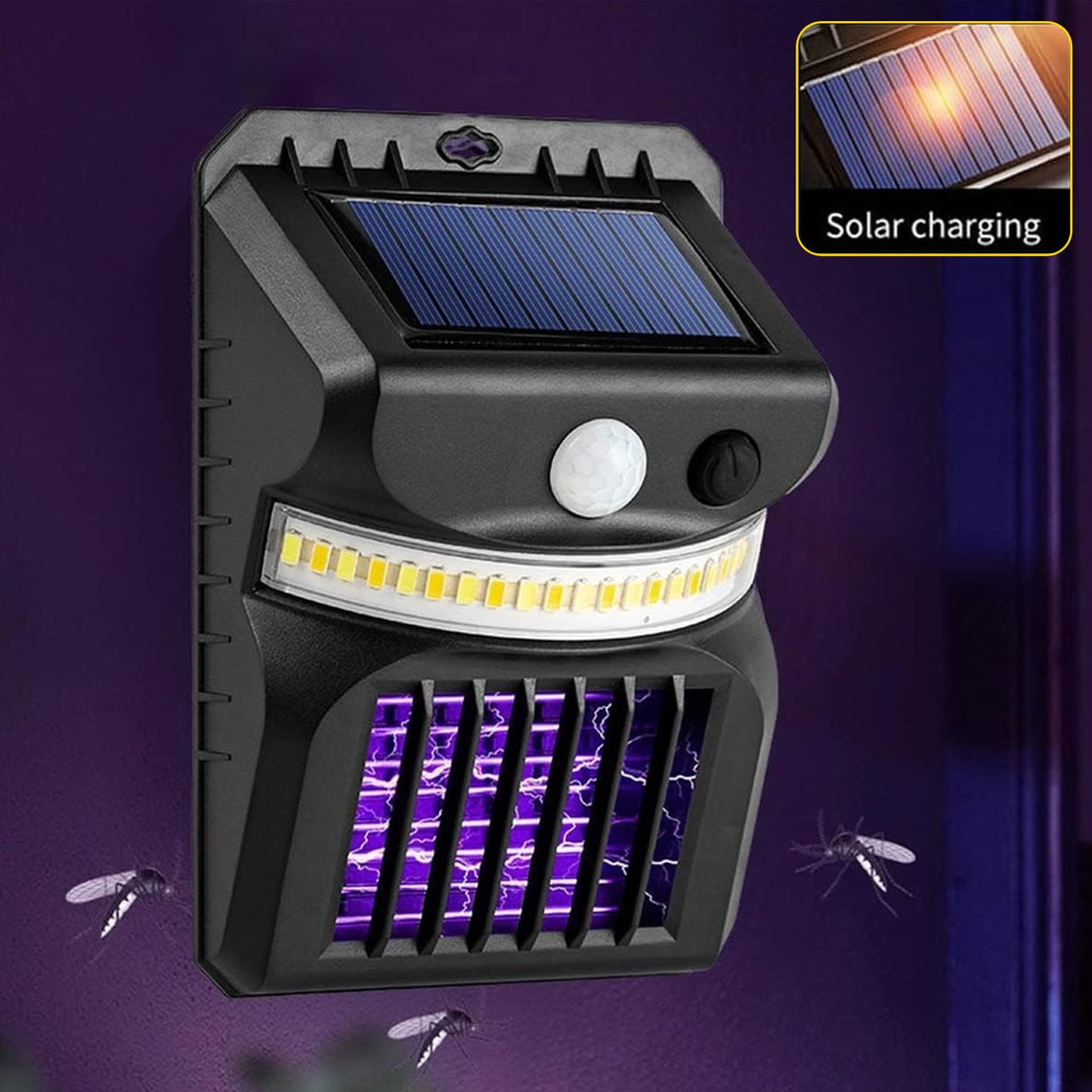Bug Zapper Outdoor 2 In 1 Solar Mosquito Zapper Lamps (1 Pc) - Happy Price - Image 2
