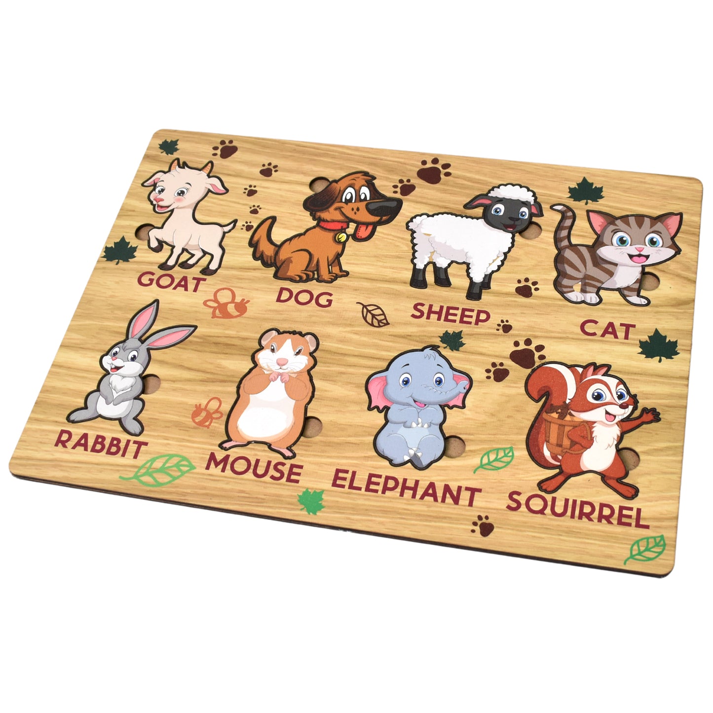 Wooden Animal Puzzle Learning Educational Board (1 Set  2820 Cm) - Happy Price - Image 5
