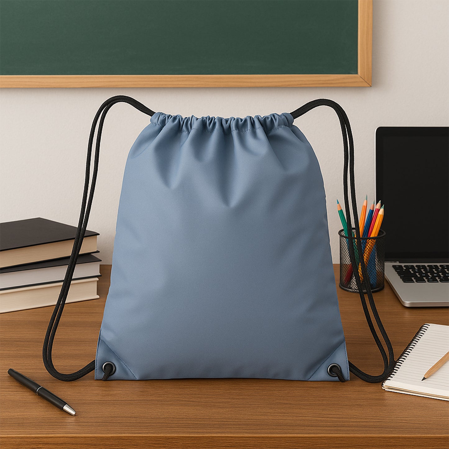 Water-resistant Nylon Drawstring Backpack Bag (1 Pc) - Happy Price - Image 2