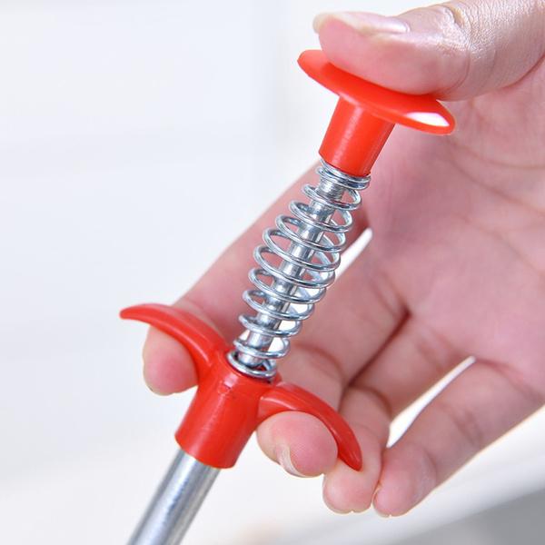 Metal Wire Brush Hand Kitchen Sink Cleaning Hook Sewer Dredging Device (155 Cm) - Happy Price - Image 3