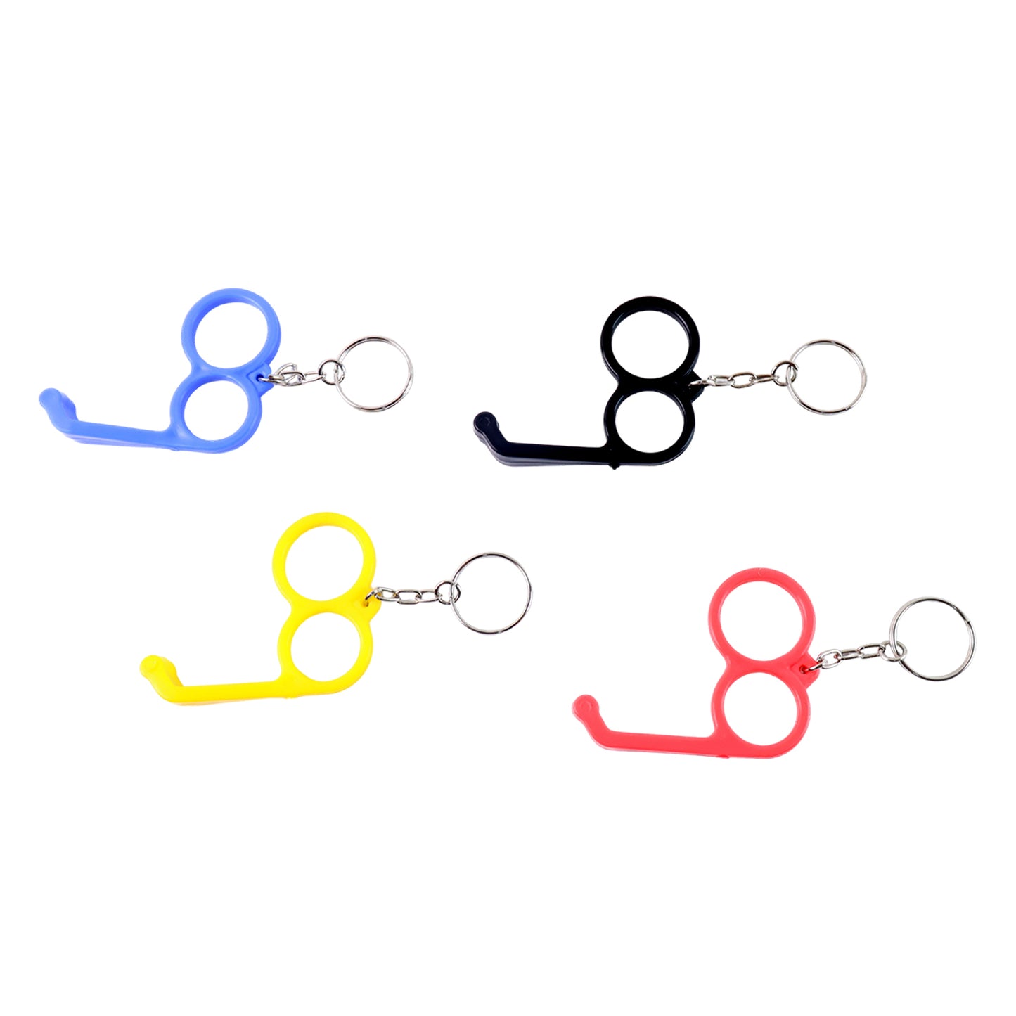 2-in-1 Plastic Dual-finger Mobile Stand Cum Keyring  (1 Pc Mixed Color) - Happy Price - Image 4