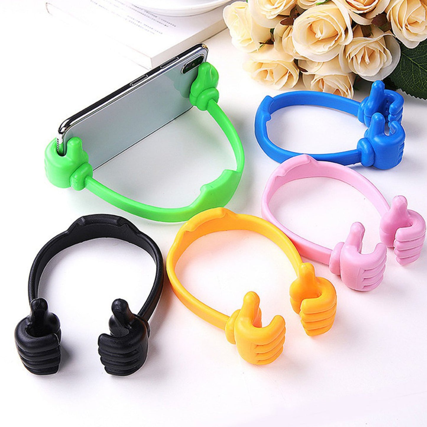 4 Pc Hand Shape Mobile Stand Used In All Kinds Of Places Including Household And Offices As A Mobile Supporting Stand. - Happy Price - Image 4