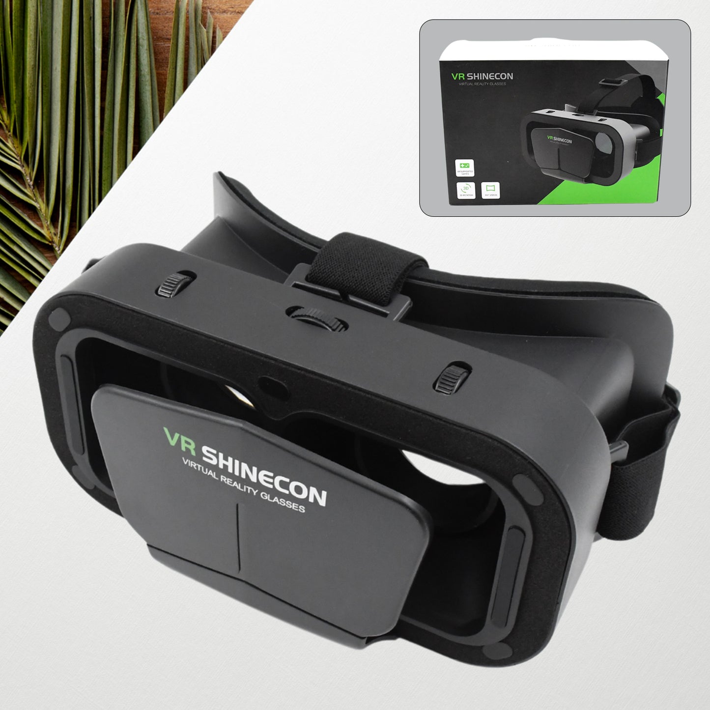 3d Vr Headset Compatible With Iphone  Android Virtual Reality Vr Goggles For 3d Vr Movies Video Games (1 Pc) - Happy Price - Image 2