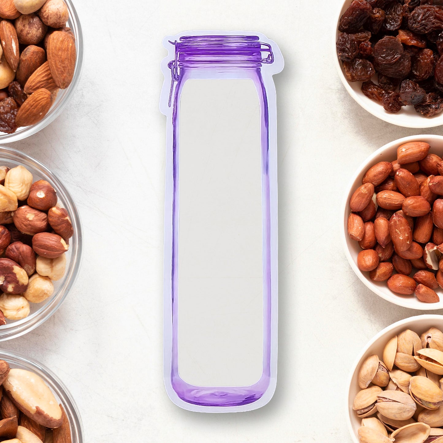 Food Storage Bag Bottles Shape Ziplock Bags Reusable (1 Pc  500 Ml) - Happy Price - Image 2
