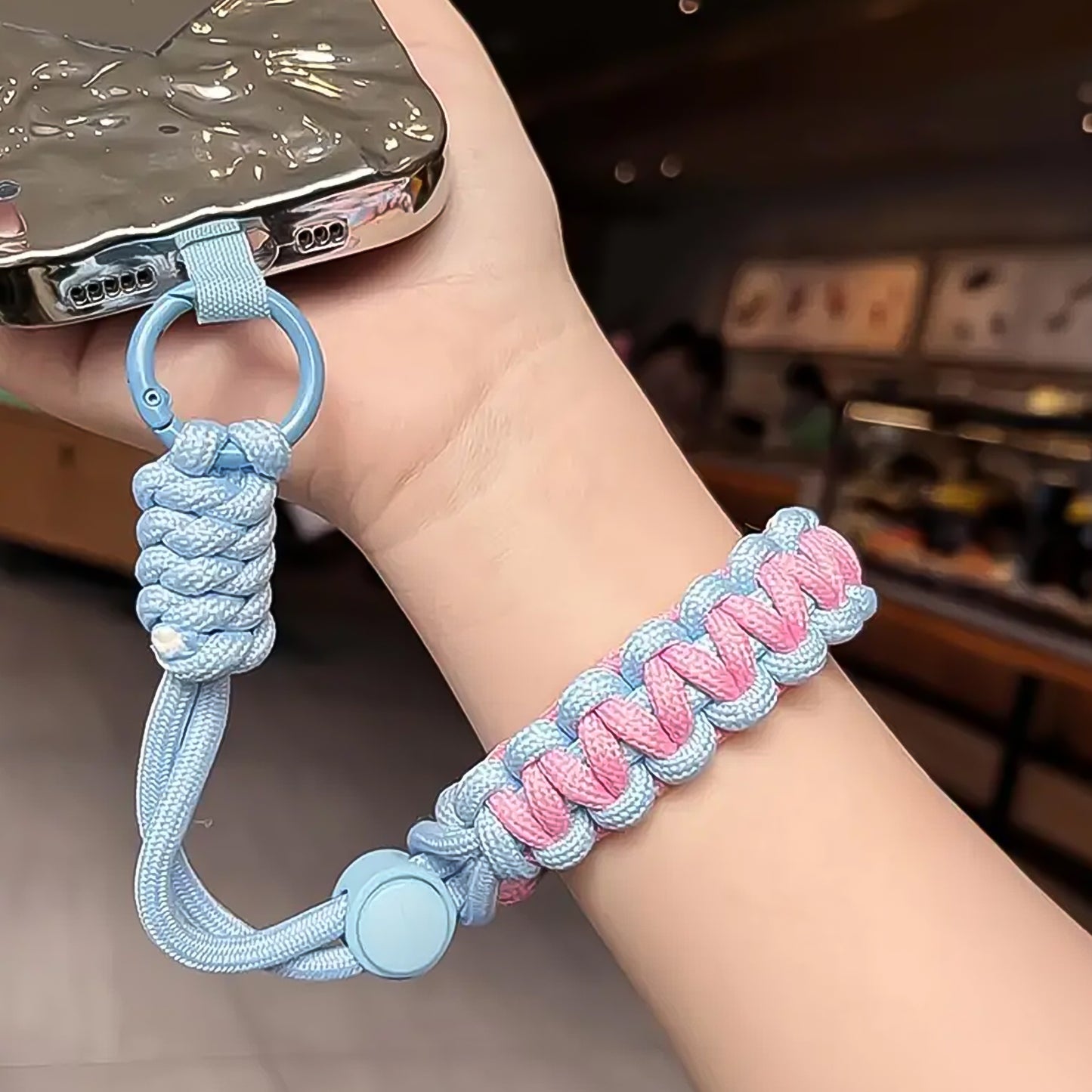 Multipurpose Adjustable Hand Wrist Strap Lanyardwith Cellphone Phone Strap (1 Pc  15 Inch  Multicolor) - Happy Price - Image 5