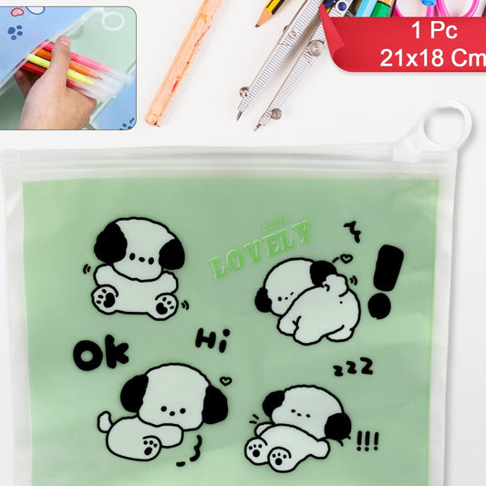 Reusable Multipurpose Pouch Pen Pencil Stationary Case Travel Boys  Girls Pouch With Zip For Travel School Stationary (1 Pc) - Happy Price - Image 1