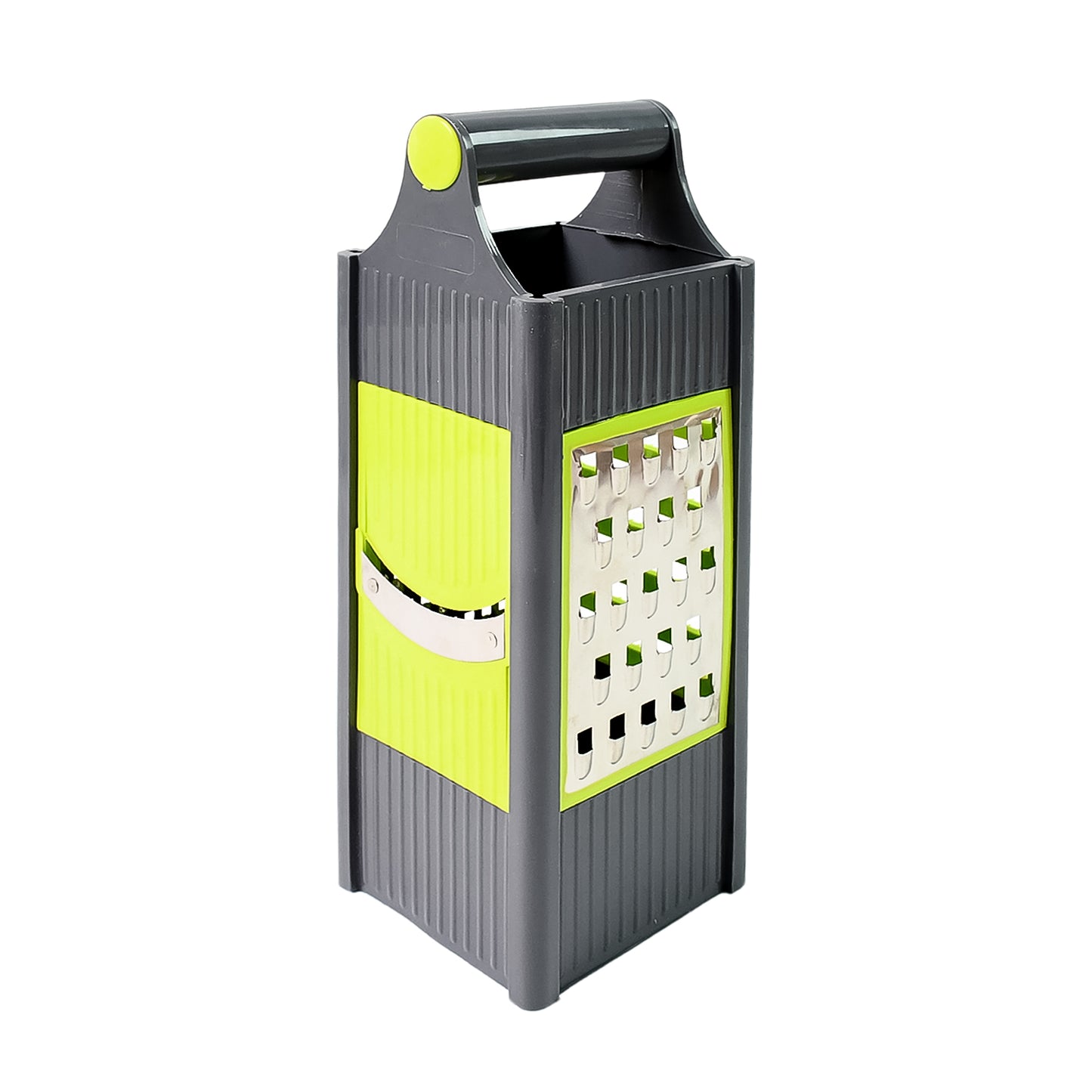 Steel And Plastic 4 In 1 Vegetable  Fruit Slicer Grater  Slicer (1 Pc) - Happy Price - Image 5