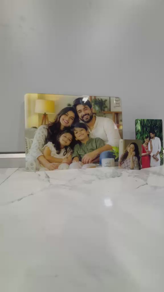 All three pieces of the photo gift combo shown together
