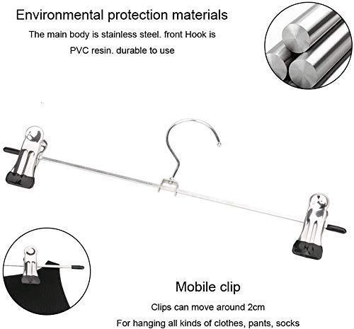 Hangers With 2-adjustable Anti-rust Clips (Pack Of 12) - Happy Price - Image 4