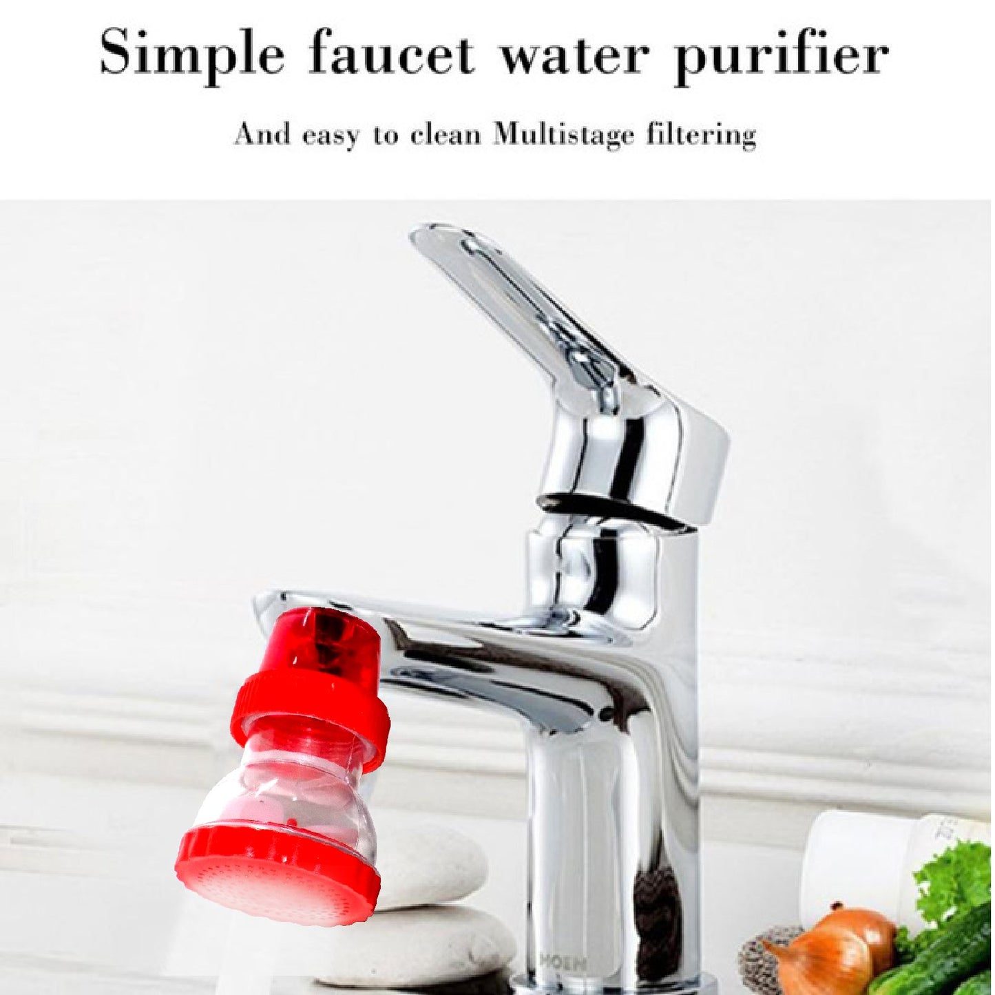 Big Plastic 360-degree Shower Head Faucet - Happy Price - Image 2