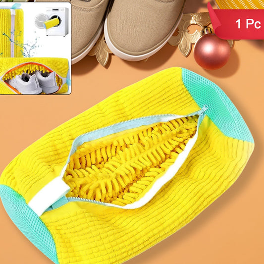 Shoe Cleaning Mop Cover With Microfiber Chenille Lining  Zipper (1 Pc) - Happy Price - Image 1