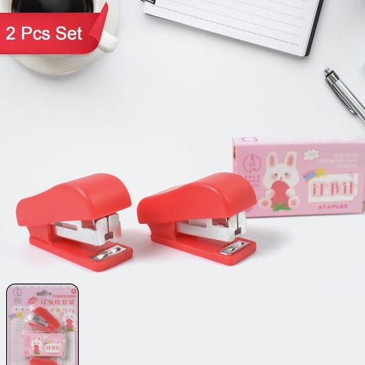 Mini Stapler With Staples  Pin Set (2 Pc) - Happy Price - Image 1