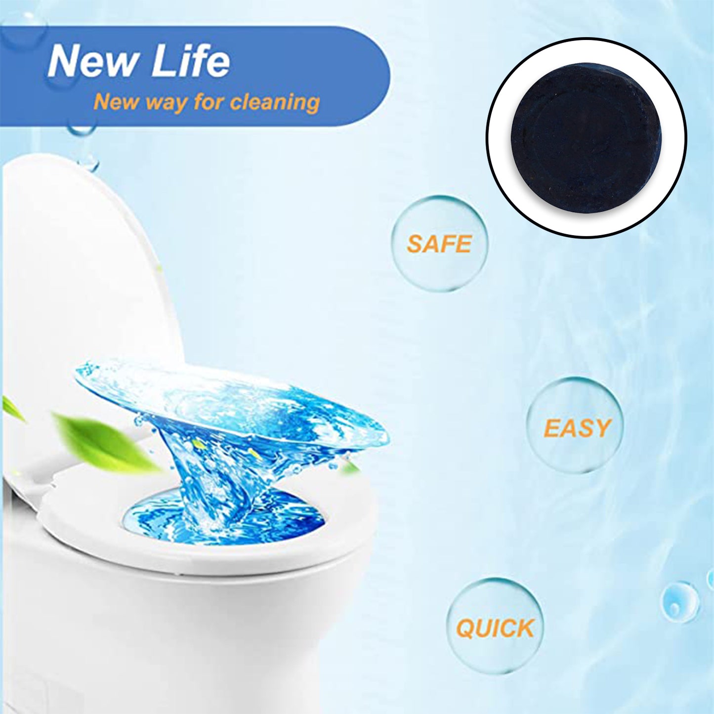 Toilet Cleaner Flush Tab Ocean Blue 100 Gram - Happy Price - Image 6