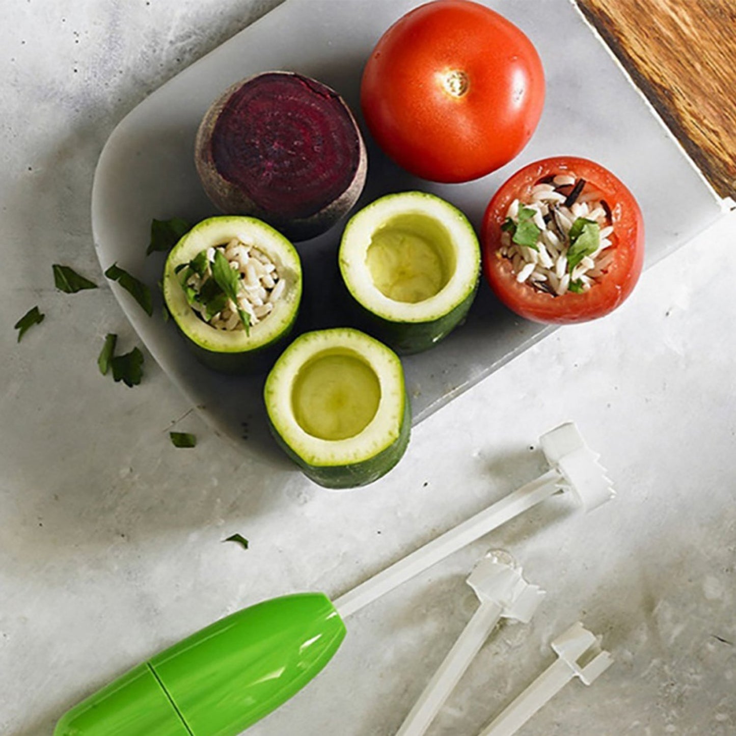 Veg Drill Vegetable Spiralizer Digging For Stuffed Vegetables - Happy Price - Image 4