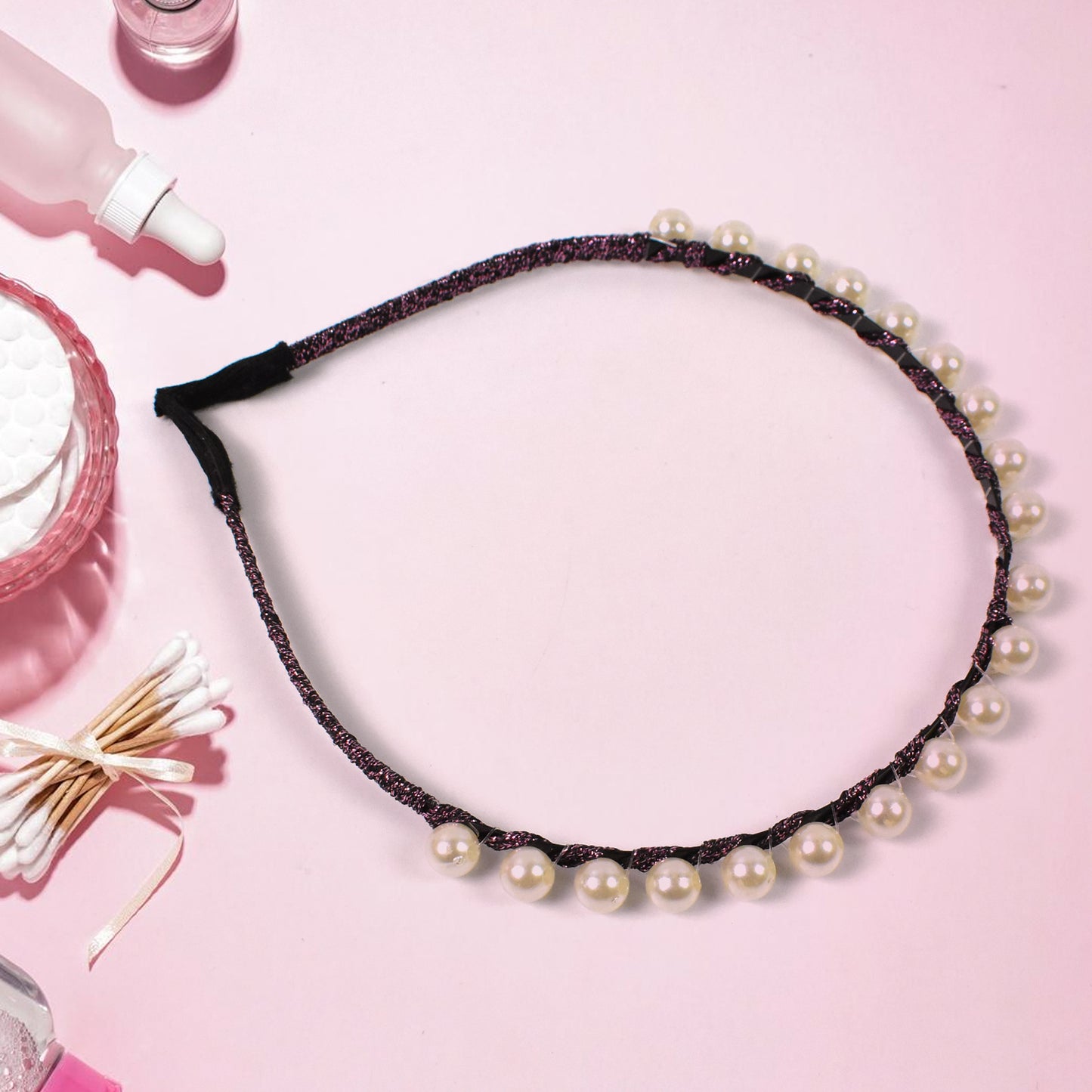 Hairband Pearls Fancy Party Hairband  (1 Pc  Mix Design) - Happy Price - Image 2