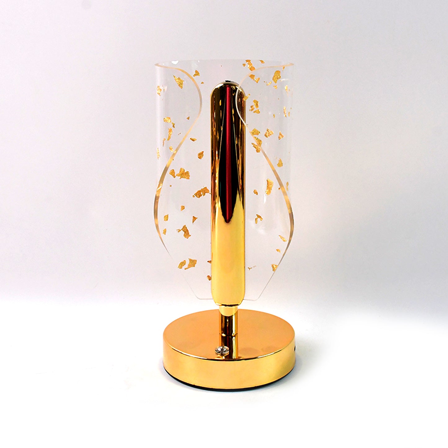 Crystal Table Lamp with Golden Leaf Design & USB Charging (1 Pc) - Happy Price - Image 2