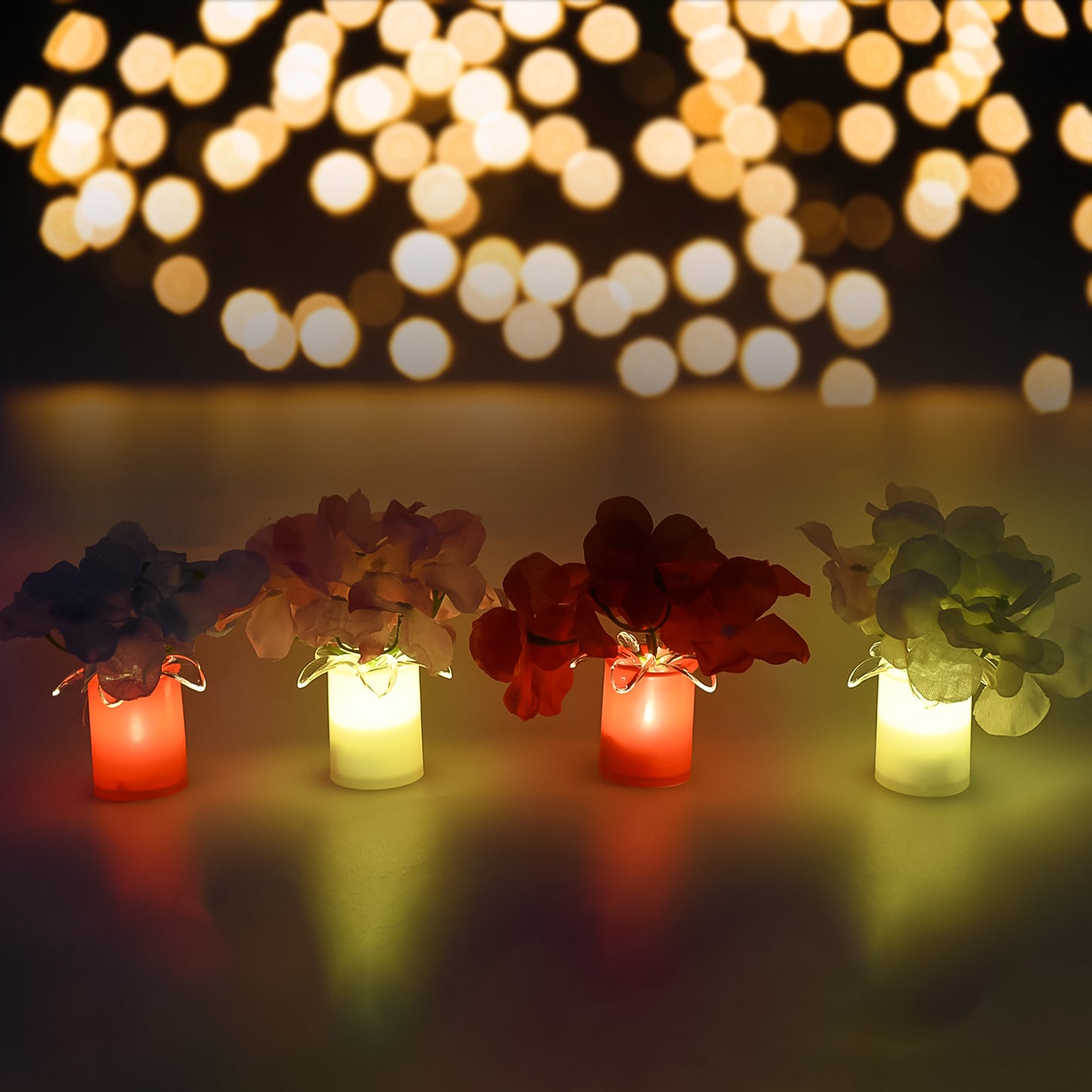 4 Pcs LED Mood Light Set for Bedroom Interior Decoration - Happy Price - Image 2