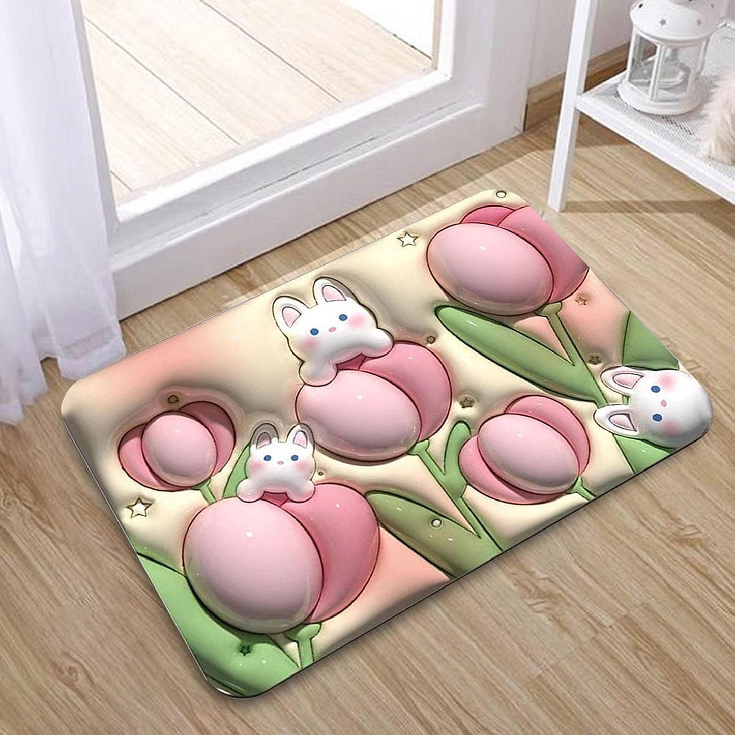 a Stone Bath Mat Non Slip Anti Mould 3d Absorbent Bath Mats For Bathroom Stone Bath Mat Quick Dry Shower Mat (60x39cm) - Happy Price - Image 2