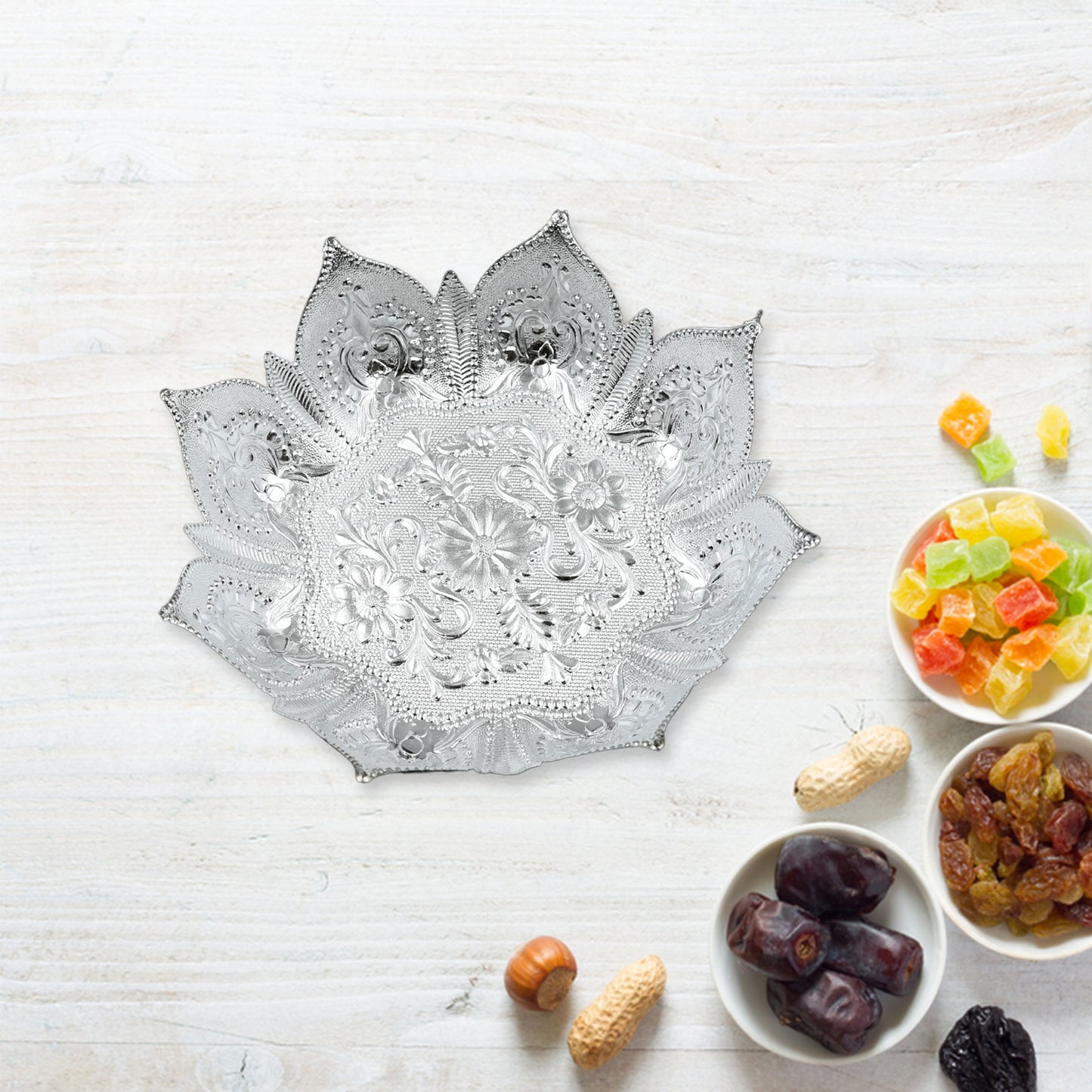 Decorative Mukhwas Serving Tray Serving Mukhwas Plate Fancy Candy Tray Dry Fruit Serving Tray (1 Pc Set) - Happy Price - Image 5